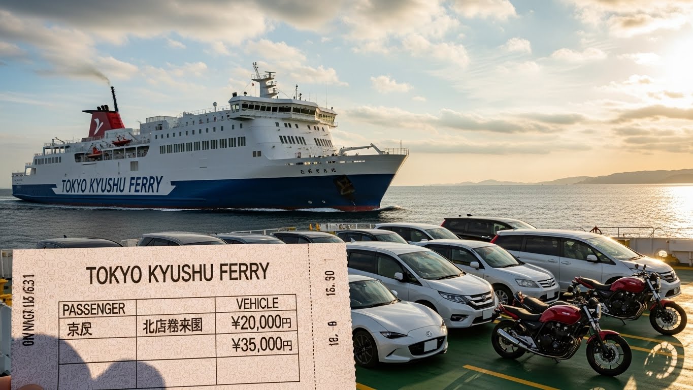 東京から九州へ車と一緒にフェリーで行く！料金を徹底解説