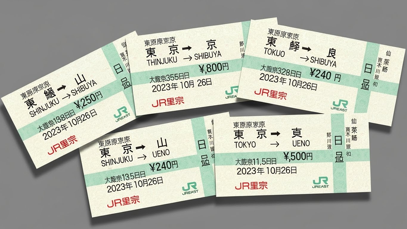 東京の山手線内発切符はどこまで使えるかについてまとめます